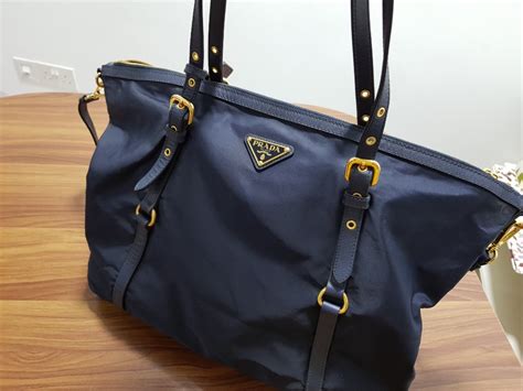 prada nylon tote bag size|prada nylon shoulder bag price.